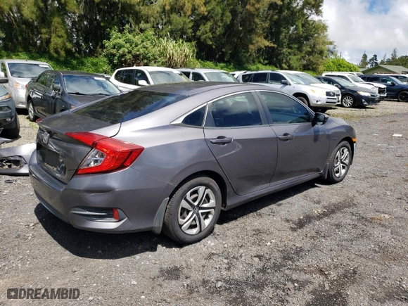 2017 Honda Civic Sedan LX with VIN 2HGFC2F50HH526749, listed as a Copart auction lot 74401184 with 179,655 mi miles and Salvage Title. Bid and sale history available at carsss.com. Image 3.
