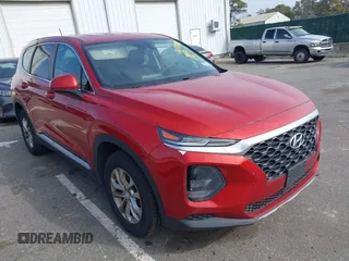2020 Hyundai Santa Fe SE with VIN 5NMS23AD5LH216758, listed as a IAAI auction lot 41709979 with 145,756 mi miles. Bid and sale history available at carsss.com. Image 1.