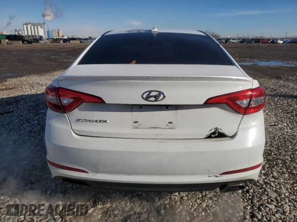 2017 Hyundai Sonata 2.4L with VIN 5NPE24AF8HH561099, listed as a Copart auction lot 48686215 with 124,523 mi miles and Salvage Title. Bid and sale history available at carsss.com. Image 6.
