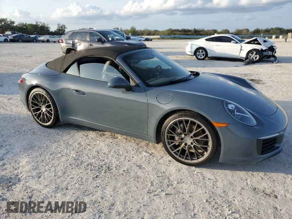 2018 Porsche 911 991 Carrera with VIN WP0CA2A99JS138418, listed as a Copart auction lot 80159034 with 26,777 mi miles and Salvage Title. Bid and sale history available at carsss.com. Image 4.