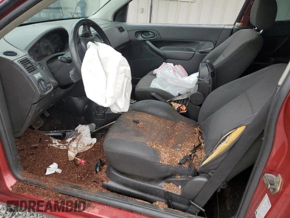 2005 Ford Focus S with VIN 3FAFP31N05R119696, listed as a Copart auction lot 51140415 with Not provided miles and Salvage title. Bid and sale history available at DreamBid. Image 7.