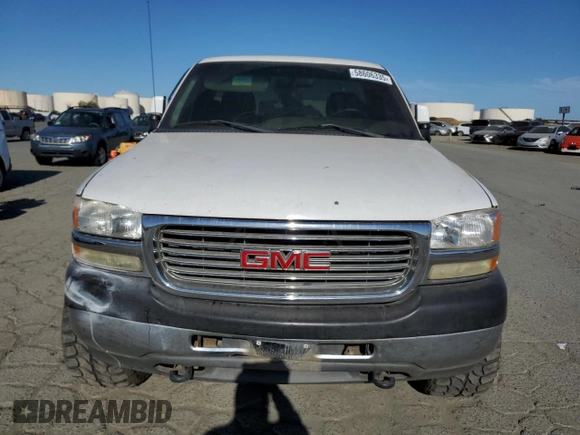 2002 GMC Sierra 2500HD SLE z VIN 1GTHC24G22E267031, wystawiony jako Copart lot #58606335 z przebiegiem Nie podano mil oraz Szkoda całkowita • Salvage title. Historia ofert i sprzedaży dostępna na DreamBid. Obrazek 5.