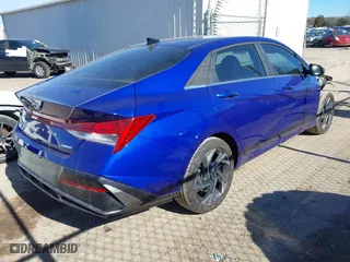 2024 Hyundai Elantra Limited with VIN KMHLP4DG0RU827019, listed as a IAAI auction lot 41466725 with 2,866 mi miles. Bid and sale history available at carsss.com. Image 4.