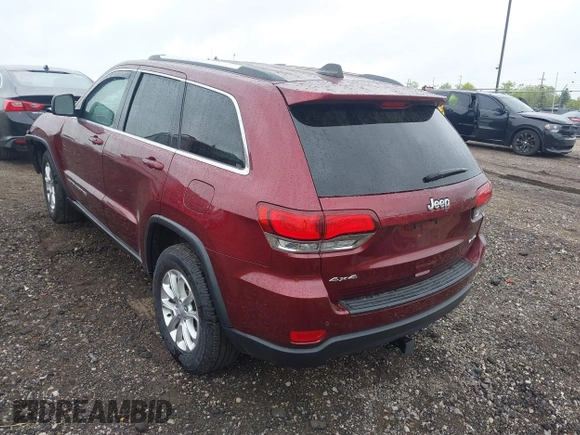 2021 Jeep Grand Cherokee Laredo X with VIN 1C4RJFAG2MC600025, listed as a IAAI auction lot 42255195 with 44,254 mi miles and . Bid and sale history available at DreamBid. Image 3.
