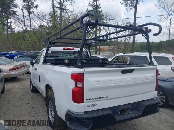 2020 Chevrolet Silverado 1500 Work Truck with VIN 3GCNWAEH7LG110780, listed as a IAAI auction lot 41924627 with 104,653 mi miles. Bid and sale history available at carsss.com. Image 14.