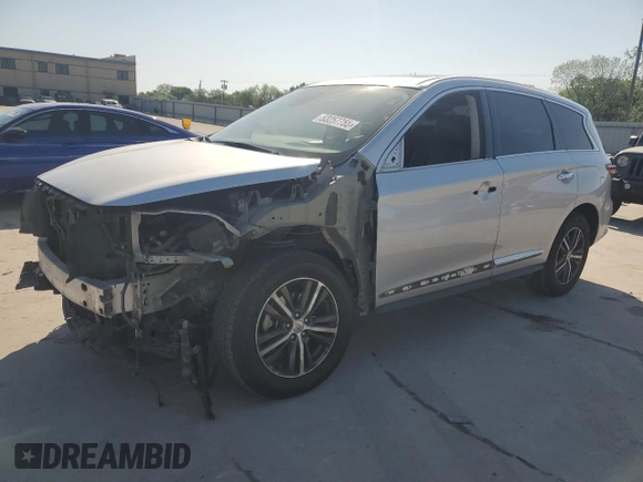 2019 Infiniti QX60 Pure with VIN 5N1DL0MM7KC553229, listed as a Copart auction lot 53257755 with 79,982 mi miles and Salvage title. Bid and sale history available at DreamBid. Image 1.