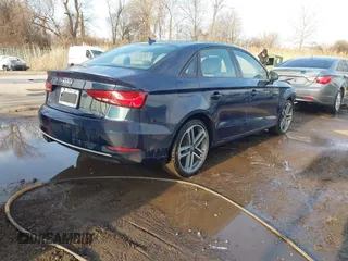 2018 Audi A3 Sedan Premium with VIN WAUAUGFFXJ1022965, listed as a IAAI auction lot 41533808 with 62,212 mi miles. Bid and sale history available at carsss.com. Image 4.