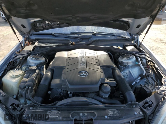 2002 Mercedes-Benz S-Class 4.3L with VIN WDBNG70J52A258559, listed as a Copart auction lot 80451294 with 283,626 mi miles and Salvage Title. Bid and sale history available at carsss.com. Image 12.