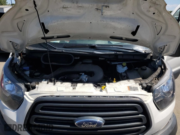 2019 Ford Transit with VIN 1FTYR1ZM5KKA91942, listed as a Copart auction lot 64148395 with 106,099 mi miles and Salvage title. Bid and sale history available at DreamBid. Image 12.