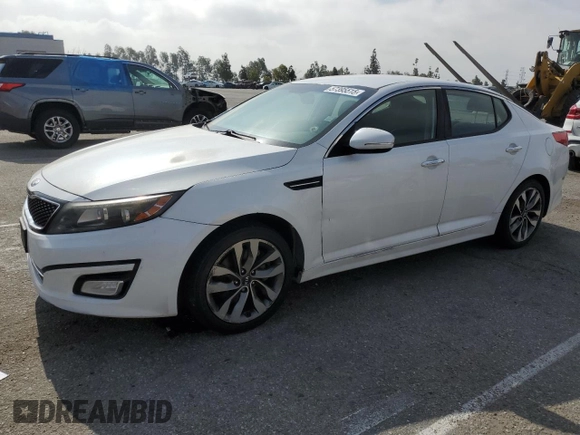 2015 Kia Optima SX z VIN 5XXGR4A76FG513185, wystawiony jako Copart lot #57395515 z przebiegiem 186 183 mil mil oraz Czysty tytuł • Clean title. Historia ofert i sprzedaży dostępna na DreamBid. Obrazek 1.