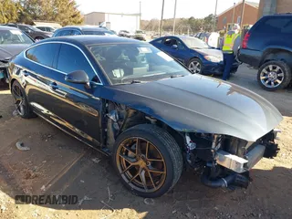 2019 Audi A5 Sportback Premium Plus with VIN WAUBNCF55KA018020, listed as a IAAI auction lot 41339747 with 65,905 mi miles and . Bid and sale history available at DreamBid. Image 1.