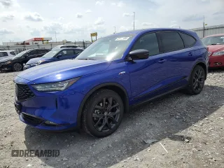2022 Acura MDX w/A-Spec Package with VIN 5J8YE1H03NL007210, listed as a Copart auction lot 53582985 with 40,646 mi miles and Salvage title. Bid and sale history available at DreamBid. Image 1.