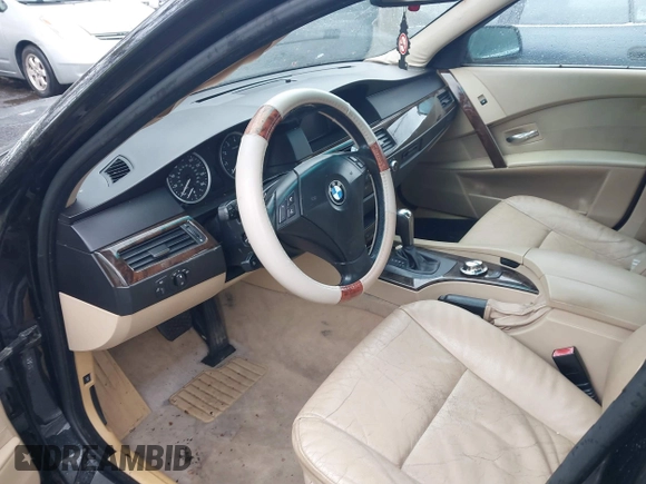 2006 BMW 5 Series 525i with VIN WBANE53536CK80349, listed as a IAAI auction lot 41973176 with 139,558 mi miles and . Bid and sale history available at DreamBid. Image 5.