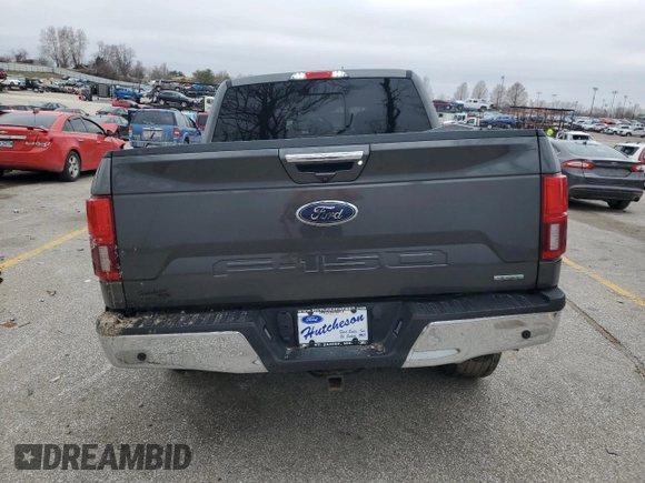 2020 Ford F-150 XL with VIN 1FTEW1E45LKD09638, listed as a Copart auction lot 43833895 with 153,048 mi miles and Salvage Title. Bid and sale history available at carsss.com. Image 6.