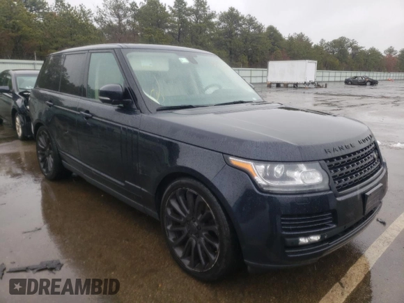 2015 Land Rover Range Rover Supercharged с VIN SALGS2TFXFA210976, выставлен на аукционе Copart как лот 51356865 с пробегом 46 068 миль миль и На запчасти • Non repairable. История ставок и продаж доступна на DreamBid. Изображение 1.