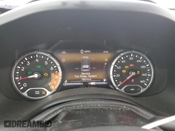 2018 Jeep Renegade Trailhawk with VIN ZACCJBCB5JPH06587, listed as a Copart auction lot 42870585 with 76,014 mi miles and Non Repairable. Bid and sale history available at carsss.com. Image 9.