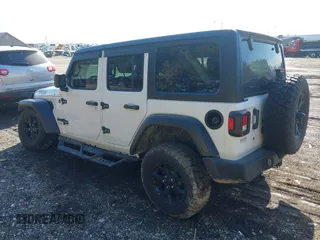 2022 Jeep Wrangler Unlimited Willys Sport with VIN 1C4HJXDN8NW267826, listed as a IAAI auction lot 41513056 with 34,716 mi miles and . Bid and sale history available at DreamBid. Image 3.