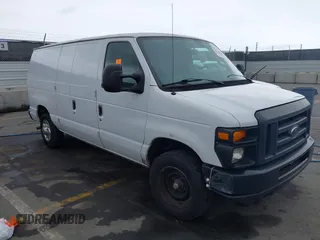 2014 Ford Econoline Cargo Commercial with VIN 1FTNE1EWXEDA18404, listed as a IAAI auction lot 42173934 with 188,301 mi miles and . Bid and sale history available at DreamBid. Image 1.