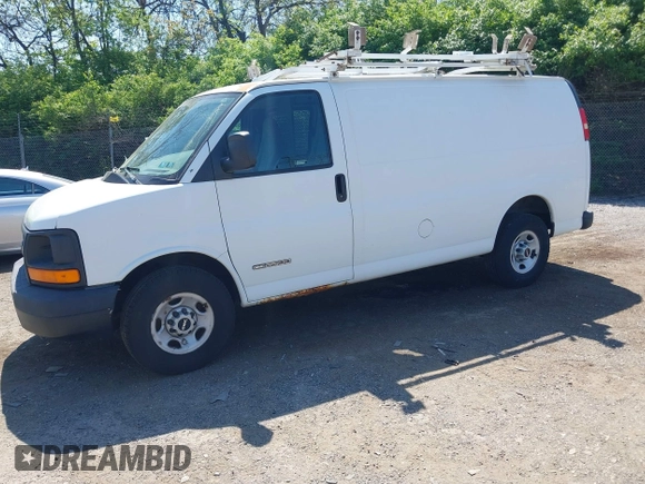 2006 GMC Savana Cargo with VIN 1GTGG25V661219848, listed as a IAAI auction lot 42142102 with 157,262 mi miles and . Bid and sale history available at carsss.com. Image 2.