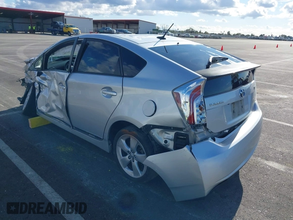 2012 Toyota Prius One with VIN JTDKN3DU9C5430075, listed as a IAAI auction lot 41791548 with 248,320 mi miles. Bid and sale history available at carsss.com. Image 3.