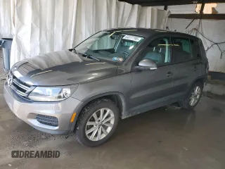 2014 Volkswagen Tiguan SEL with VIN WVGBV3AX2EW541476, listed as a Copart auction lot 64817795 with 158,032 mi miles and Salvage title. Bid and sale history available at DreamBid. Image 1.
