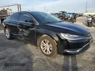 2015 Chrysler 200 Limited with VIN 1C3CCCABXFN694718, listed as a Copart auction lot 45916885 with 124,412 mi miles and Salvage Title. Bid and sale history available at DreamBid. Image 4.