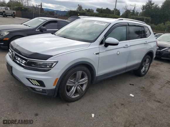 2018 Volkswagen Tiguan SEL Premium with VIN 3VV5B7AX6JM002484, listed as a Copart auction lot 44848025 with 80,376 mi miles and Clean Title. Bid and sale history available at carsss.com. Image 1.