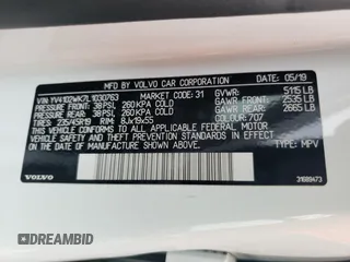 2020 Volvo V60 z VIN YV4102WK7L1030763, wystawiony jako Copart lot #67087483 z przebiegiem 44 861 mil mil oraz . Historia ofert i sprzedaży dostępna na DreamBid. Obrazek 14.
