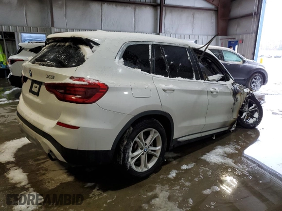 2018 BMW X3 xDrive30i with VIN 5UXTR9C58JLC76295, listed as a Copart auction lot 43845325 with 0 mi miles and Salvage Title. Bid and sale history available at carsss.com. Image 3.