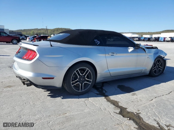 2018 Ford Mustang GT Premium with VIN 1FATP8FFXJ5109711, listed as a Copart auction lot 45435424 with 97867 miles and Salvage Title. Bid and sale history available at carsss.com. Image 3.