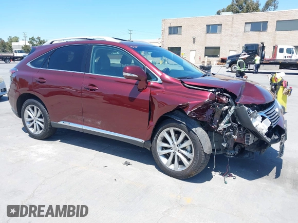 2015 Lexus RX 450h with VIN 2T2BC1BA8FC010233, listed as a IAAI auction lot 42526080 with 61,227 mi miles and . Bid and sale history available at DreamBid. Image 1.