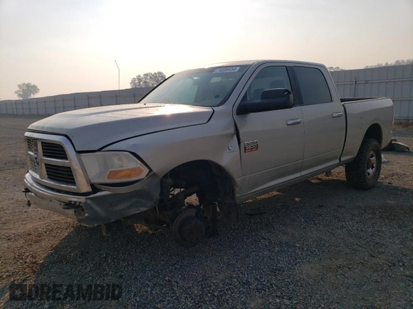 2010 Dodge Ram 2500 SLT with VIN 3D7UT2CL3AG161679, listed as a Copart auction lot 76006454 with 206,157 mi miles and Salvage Title. Bid and sale history available at carsss.com. Image 1.