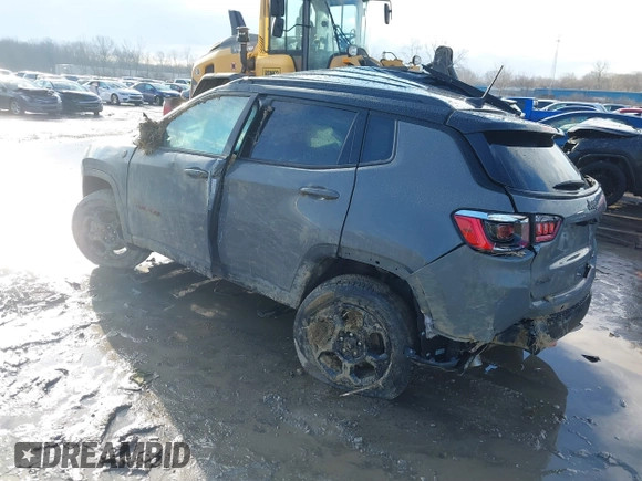 2023 Jeep Compass Trailhawk with VIN 3C4NJDDN9PT559799, listed as a IAAI auction lot 41636007 with 11,445 mi miles and . Bid and sale history available at DreamBid. Image 3.