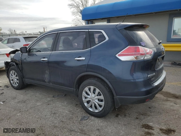 2015 Nissan Rogue S with VIN KNMAT2MV6FP533046, listed as a Copart auction lot 84405394 with 126,343 mi miles and Salvage Title. Bid and sale history available at carsss.com. Image 2.