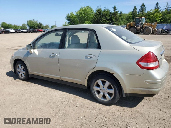 2007 Nissan Versa SL with VIN 3N1BC11E17L438140, listed as a Copart auction lot 59628215 with 167,343 mi miles and Salvage title. Bid and sale history available at DreamBid. Image 2.