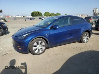 2024 Tesla Model Y Long Range z VIN 7SAYGDEEXRA223963, wystawiony jako Copart lot #58442255 z przebiegiem 36 731 mil mil oraz Szkoda całkowita • Salvage title. Historia ofert i sprzedaży dostępna na DreamBid. Obrazek 1.