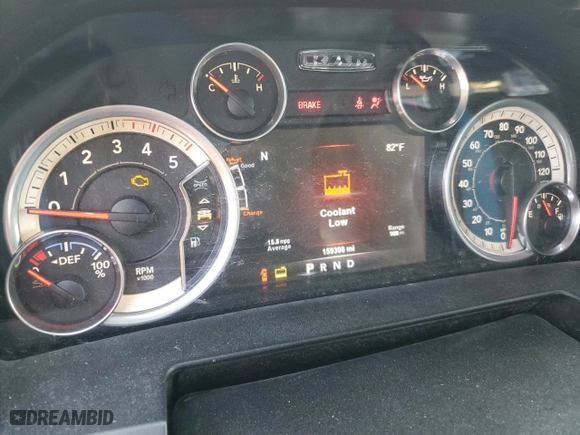 2015 Ram 2500 Laramie with VIN 3C6UR5NLXFG656001, listed as a Copart auction lot 74767814 with 159,308 mi miles and Salvage Title. Bid and sale history available at carsss.com. Image 9.