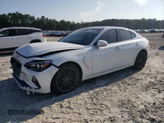 2019 Genesis G70 2.0T Advanced with VIN KMTG34LA0KU012485, listed as a Copart auction lot 66610994 with 73,941 mi miles and Salvage Title. Bid and sale history available at carsss.com. Image 1.
