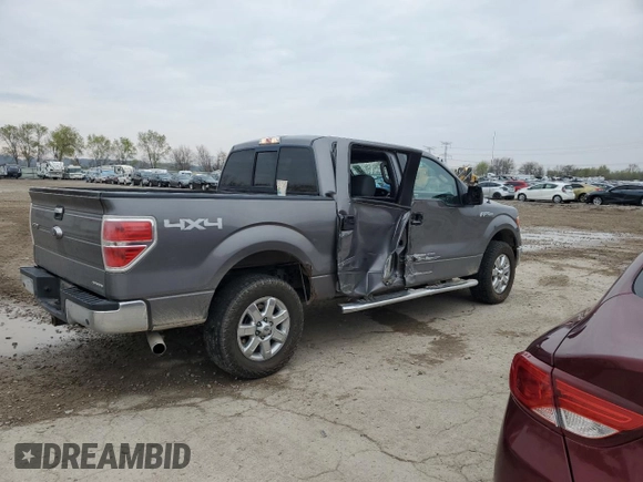 2014 Ford F-150 XL with VIN 1FTFW1EF4EKF02873, listed as a Copart auction lot 52884345 with 326,296 mi miles and Salvage Title. Bid and sale history available at carsss.com. Image 3.