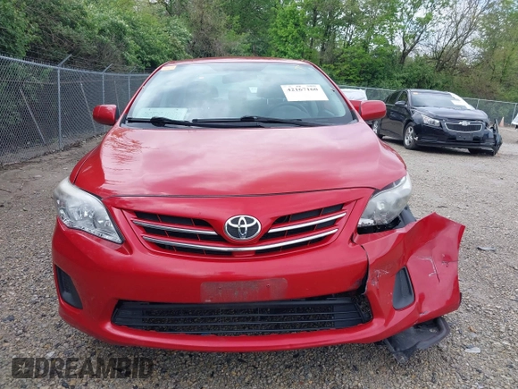 2013 Toyota Corolla L with VIN 2T1BU4EE1DC959881, listed as a IAAI auction lot 42167160 with 83,502 mi miles and . Bid and sale history available at DreamBid. Image 12.