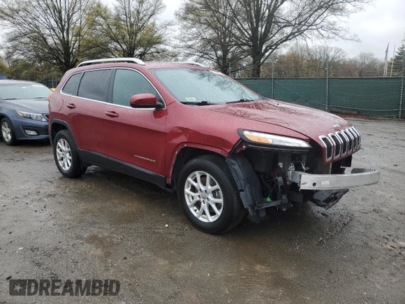 2017 Jeep Cherokee Latitude with VIN 1C4PJMCB8HW596595, listed as a Copart auction lot 51969565 with 118,665 mi miles and Salvage Title. Bid and sale history available at carsss.com. Image 4.