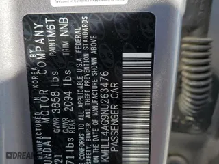 2022 Hyundai Elantra SE with VIN KMHLL4AG9NU263476, listed as a Copart auction lot 64356054 with 12,777 mi miles and Salvage Title. Bid and sale history available at carsss.com. Image 12.