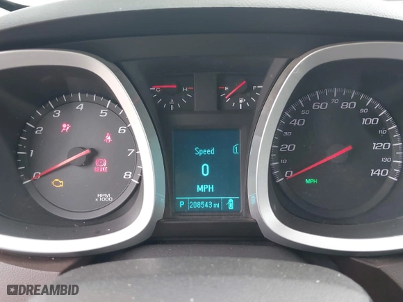 2012 Chevrolet Equinox LTZ with VIN 2GNALFEK3C1203215, listed as a IAAI auction lot 41894952 with 208,543 mi miles. Bid and sale history available at carsss.com. Image 7.