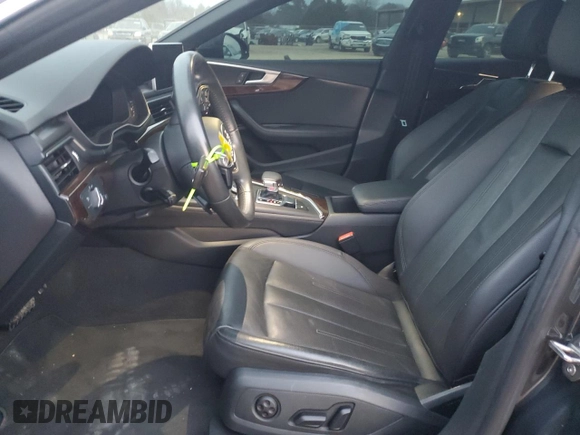 2019 Audi A5 Sportback Premium Plus with VIN WAUBNCF51KA044484, listed as a Copart auction lot 81545513 with 52,655 mi miles. Bid and sale history available at carsss.com. Image 7.
