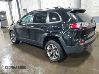 2019 Jeep Cherokee Trailhawk Elite with VIN 1C4PJMBX9KD461643, listed as a Copart auction lot 46308055 with 84,009 mi miles and Salvage Title. Bid and sale history available at carsss.com. Image 2.