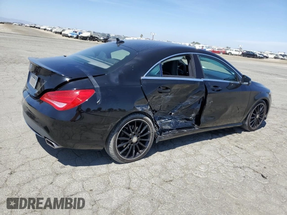 2014 Mercedes-Benz CLA 250 with VIN WDDSJ4EB9EN151538, listed as a Copart auction lot 62031605 with 91,054 mi miles and Salvage title. Bid and sale history available at DreamBid. Image 3.