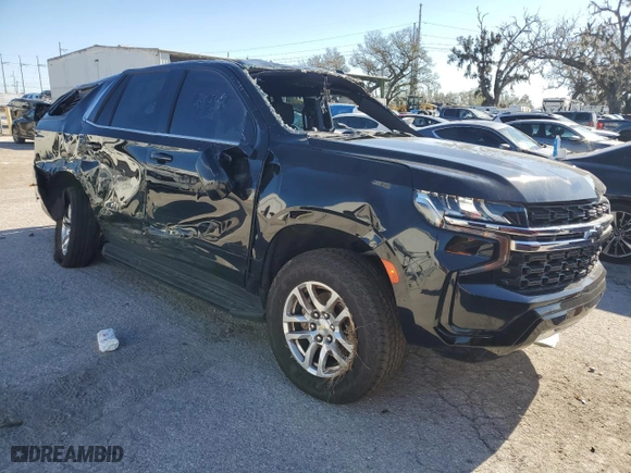2021 Chevrolet Tahoe Commercial with VIN 1GNSKLED9MR390007, listed as a Copart auction lot 83274554 with 63,602 mi miles and Clean Title. Bid and sale history available at carsss.com. Image 4.