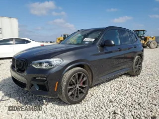 2021 BMW X3 M40i with VIN 5UXTY9C04M9F66476, listed as a Copart auction lot 43163295 with 22,451 mi miles and Salvage Title. Bid and sale history available at carsss.com. Image 1.