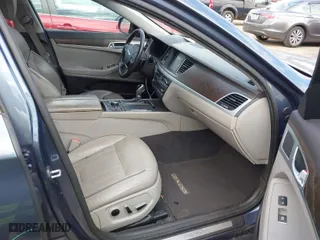 2015 Hyundai Genesis 3.8L with VIN KMHGN4JE6FU037519, listed as a IAAI auction lot 41743242 with 196,098 mi miles. Bid and sale history available at carsss.com. Image 5.