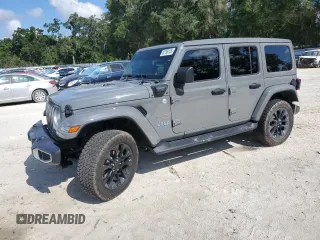 2021 Jeep Wrangler Unlimited Sahara z VIN 1C4JJXP60MW765457, wystawiony jako Copart lot #62196135 z przebiegiem 34 300 mil mil oraz Szkoda całkowita • Salvage title. Historia ofert i sprzedaży dostępna na DreamBid. Obrazek 1.